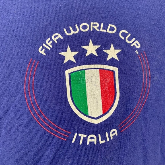 Adidas Men's Fifa World Cup Italia 2006 T-Shirt in Purple Size XL - Picture 7 of 14